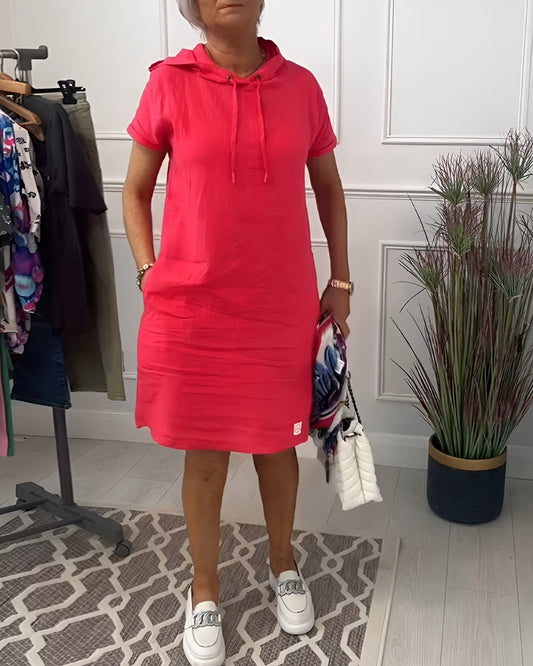 Women's Relaxed Hoodie Dress - Fashinoza