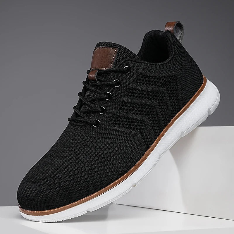 Men's Lace-Up Knit Sneakers