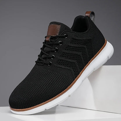 Men's Lace-Up Knit Sneakers