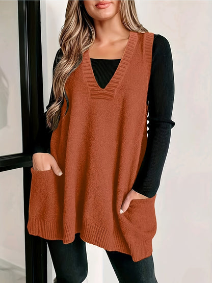 Women's V-Neck Casual Vest