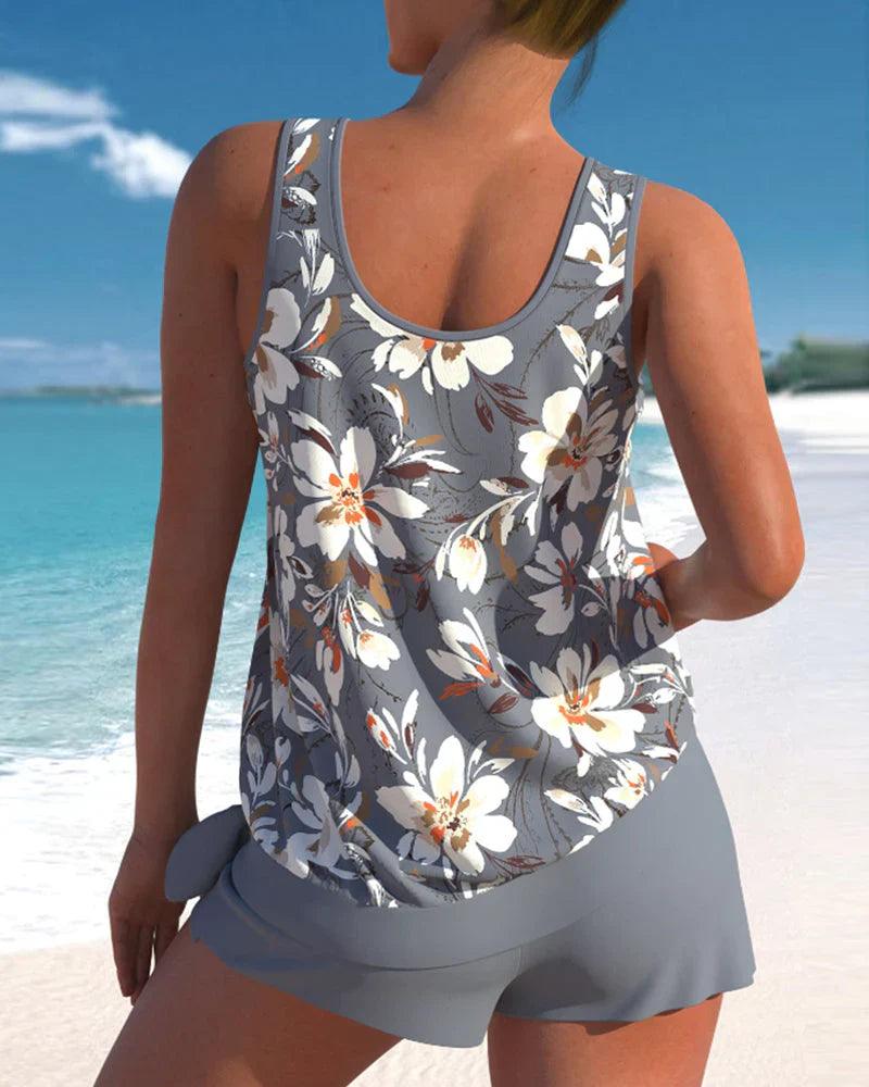 Women's 2 Piece Tankini Swimsuit Set