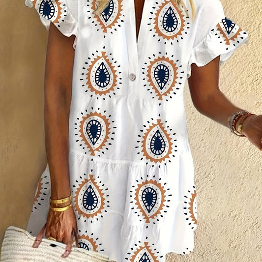 Women's Midi Dress Flowy Draped Cocktail Black - Fashinoza