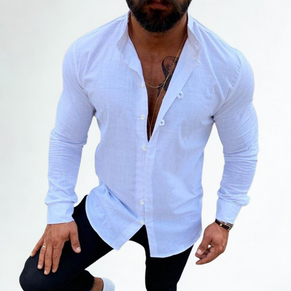 Men's Linen Shirt - Fashinoza