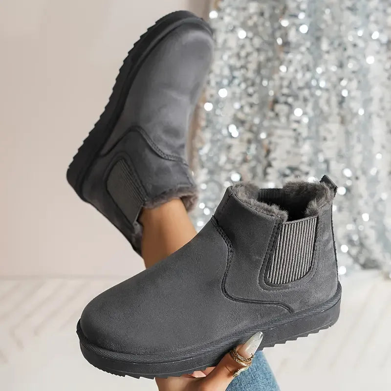 Women's Solid Color Short Boots