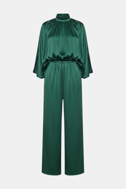 Women's High Neck Jumpsuit Cape Sleeve - Fashinoza