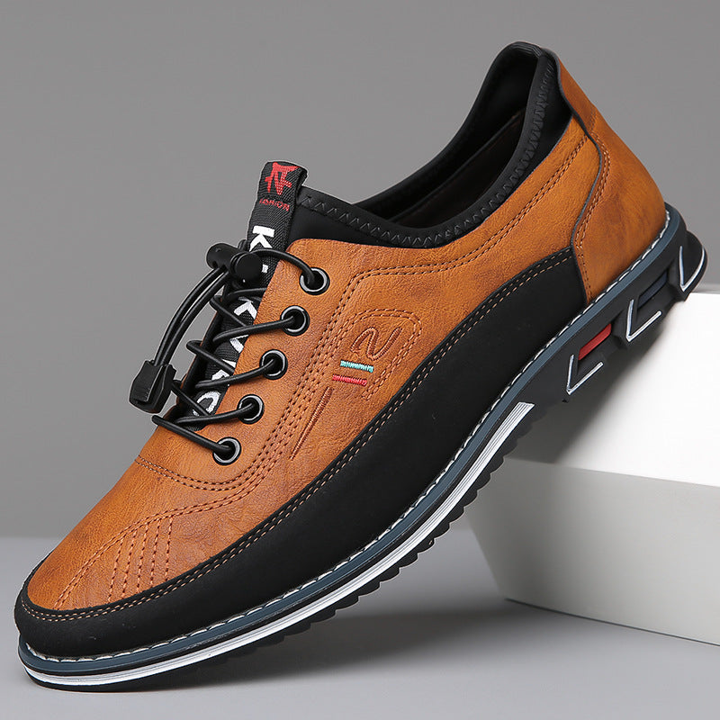 Two-Tone Casual Lace-Up Sneakers
