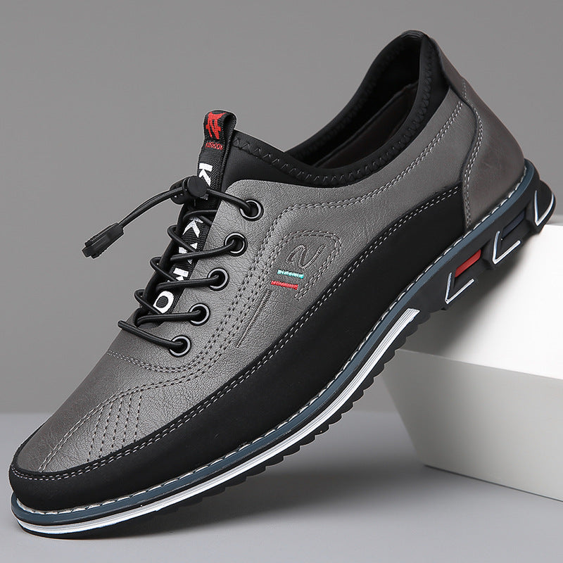 Two-Tone Casual Lace-Up Sneakers