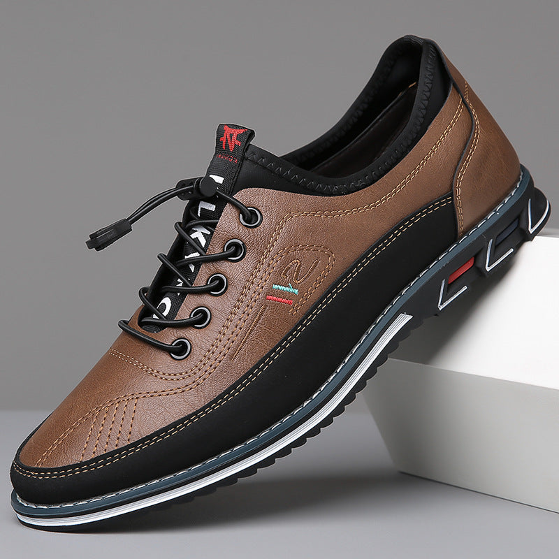 Two-Tone Casual Lace-Up Sneakers