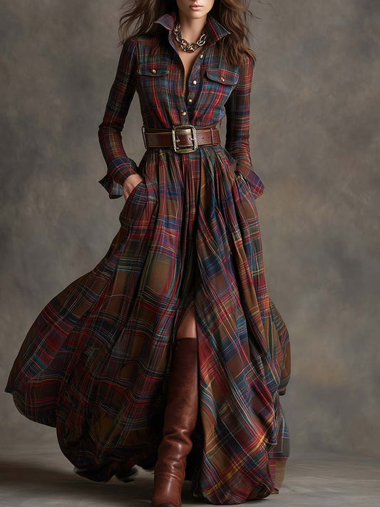 Women's Button Up Shirt Dress - Fashinoza