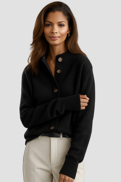 Soft Button Knit Cardigan