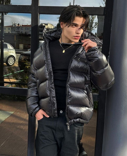Men's Down Puffer Jacket Insulated - 
Fashinoza