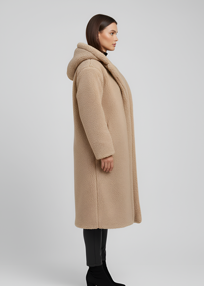 Women's Faux Fur Hooded Winter Coat