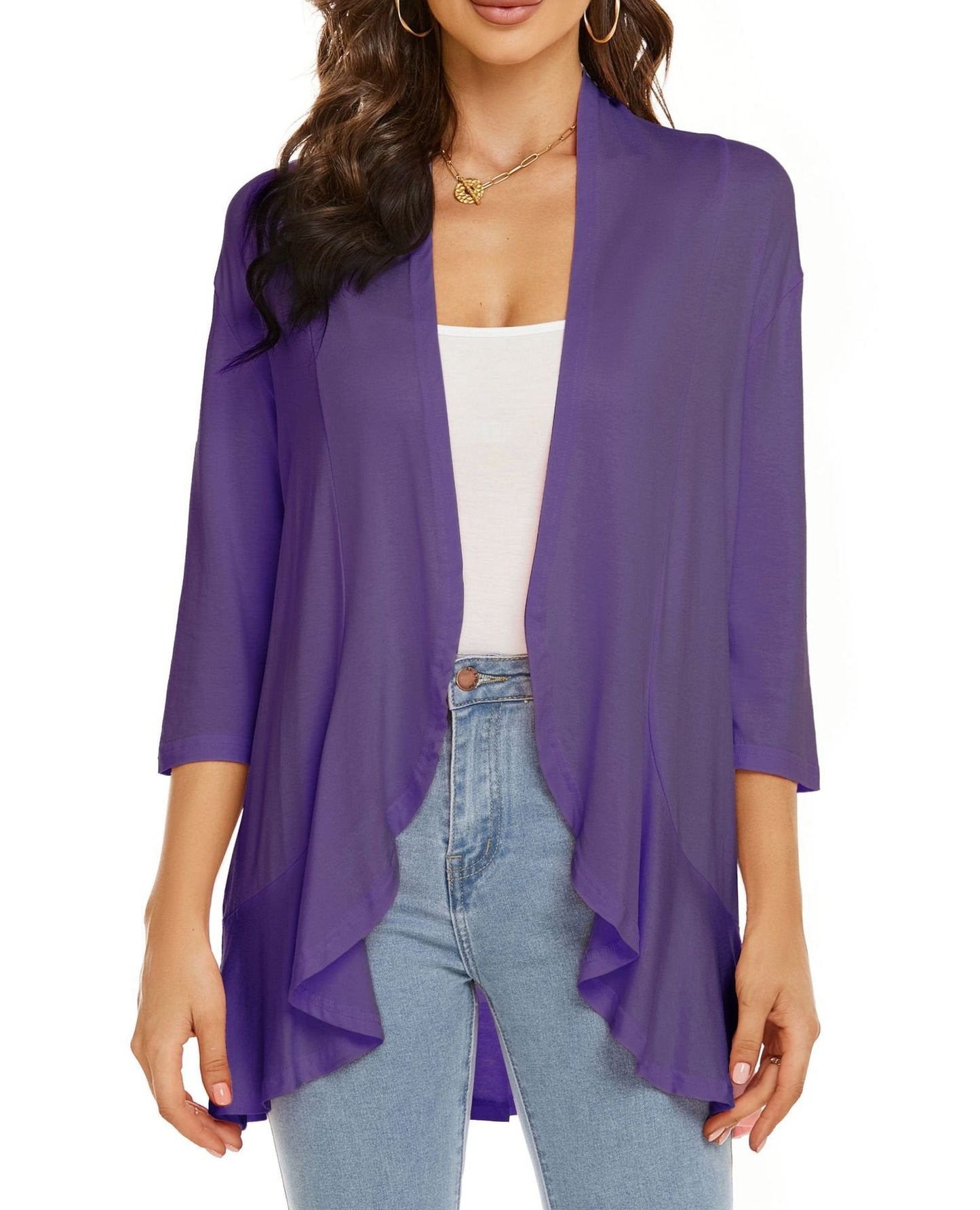 Bella Women's Open Front Cardigan - Fashinoza