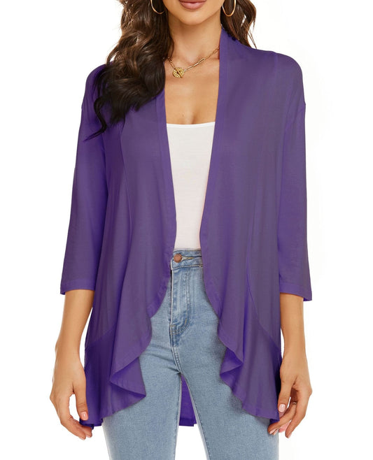 Bella Women's Open Front Cardigan - Fashinoza