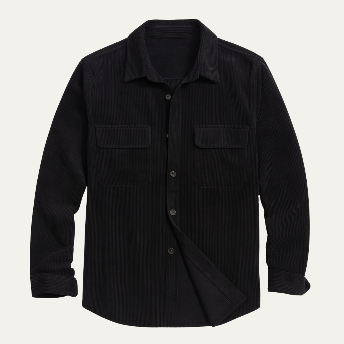 Men's Corduroy Shirt Jacket Lightweight Button Up - Fashinoza