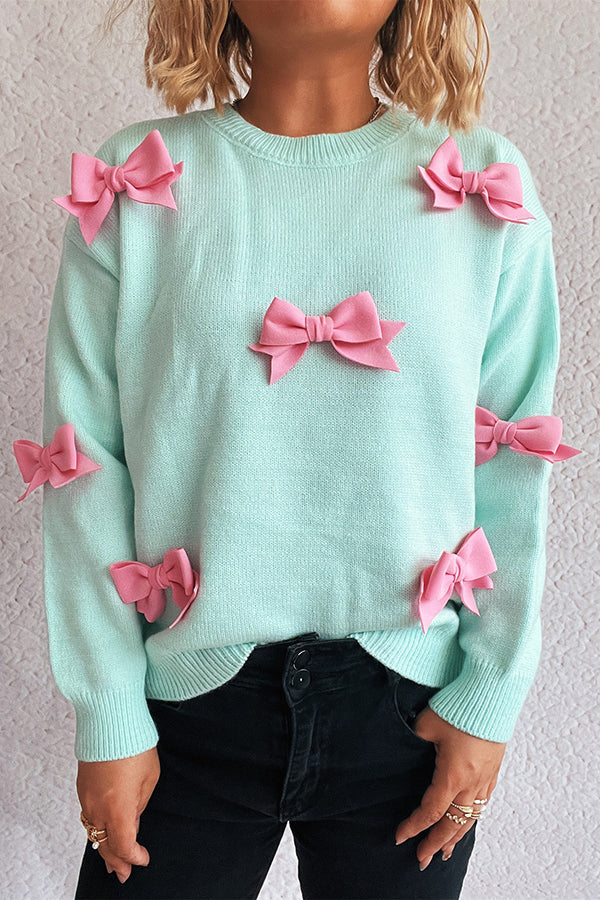 Image of Beverly | Women's Crewneck Bow Sweater