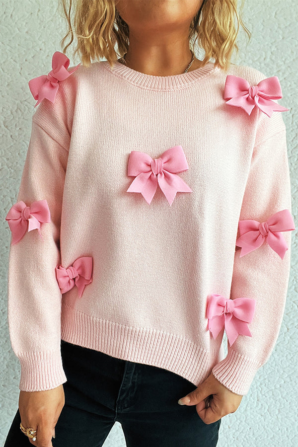Image of Beverly | Women's Crewneck Bow Sweater