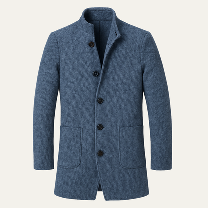 Men's Plaid Winter Jacket Long Check - Fashinoza