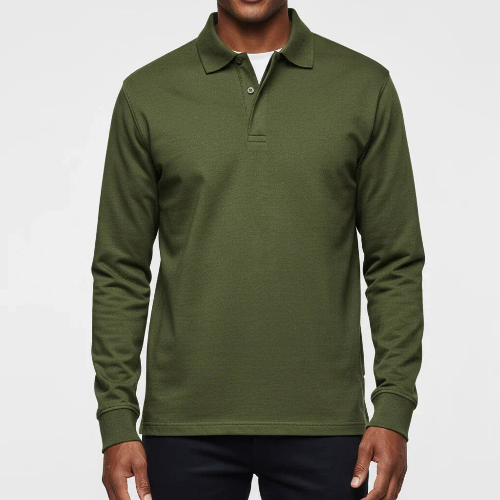 Liam | Men's Spring Long-Sleeve Polo Shirt