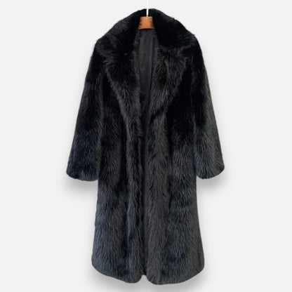 Caroline| Women's Cozy Long Fur Coat for Winter