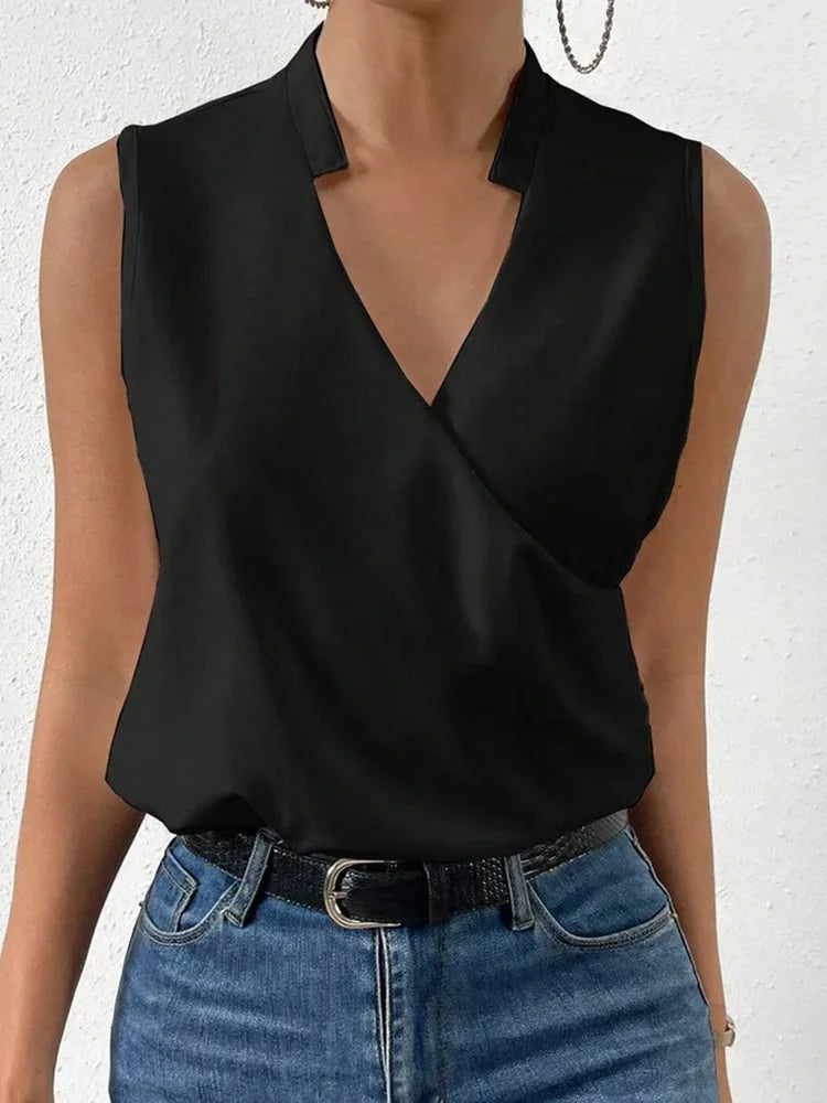 Women's Sleeveless Blouse - Fashinoza