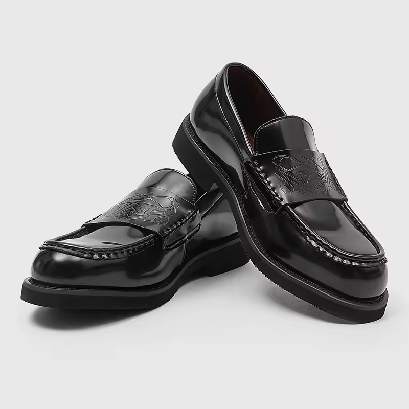 Shelby Men's Leather Loafer Shoe - 
Fashinoza