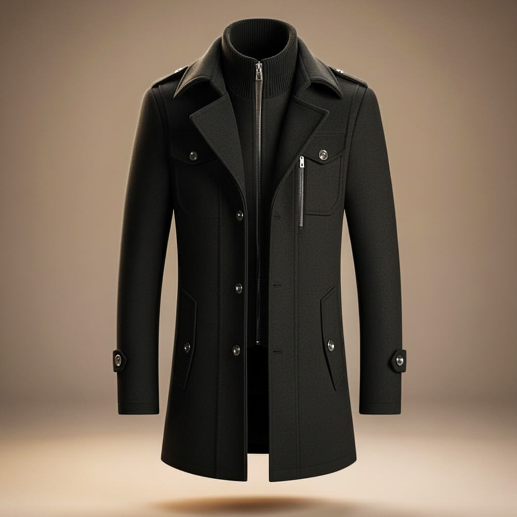 Matteo Legacy Virgin Wool Coat becomes: Matteo Men's Virgin Wool