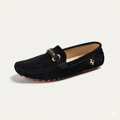 Alderley Men's Suede Loafers Smart Shoes Brown - Fashinoza