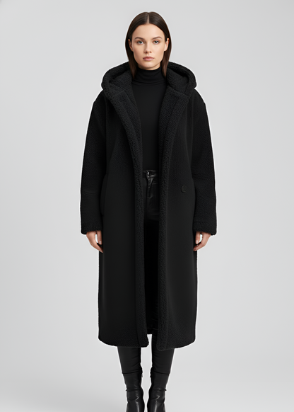 Women's Faux Fur Hooded Winter Coat
