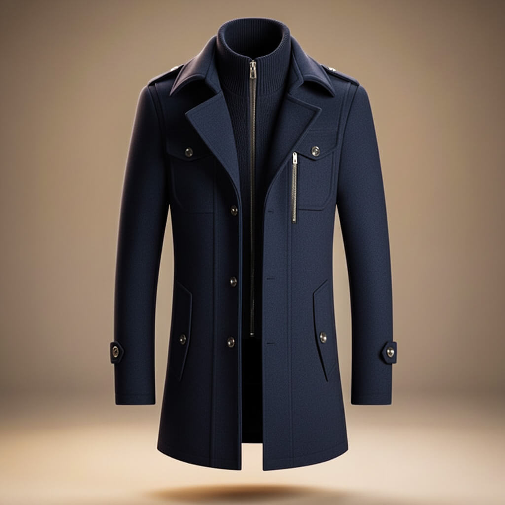 Matteo Legacy Virgin Wool Coat becomes: Matteo Men's Virgin Wool
