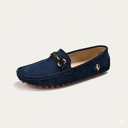 Alderley Men's Suede Loafers Smart Shoes Brown
