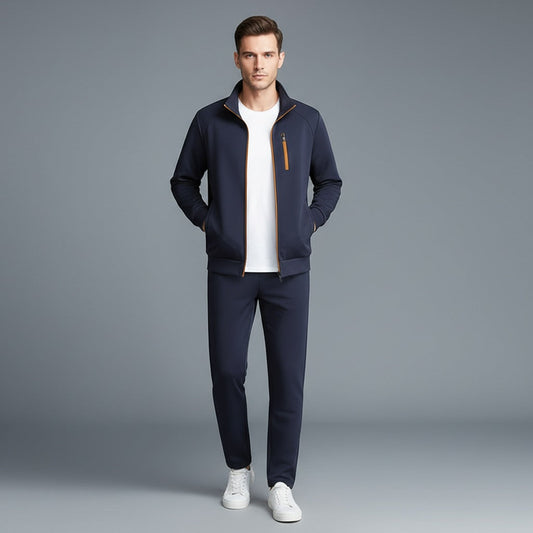 Men's Full Zip Tracksuit Set - 
Fashinoza
