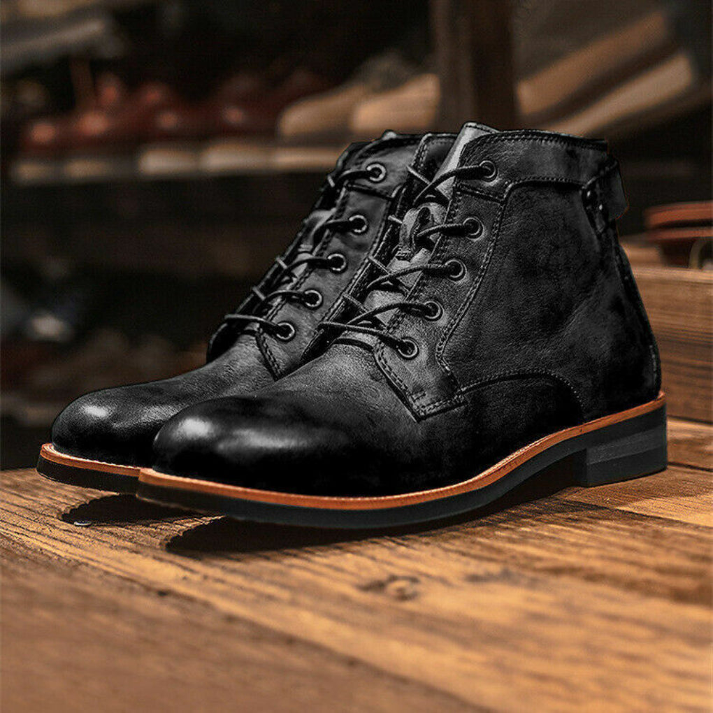 Men's Leather Boots Everyday Wear - Fashinoza