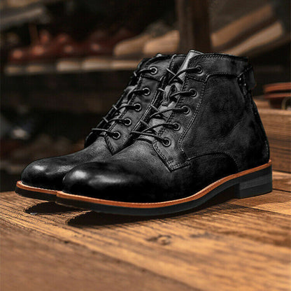 Men's Leather Boots Everyday Wear - Fashinoza