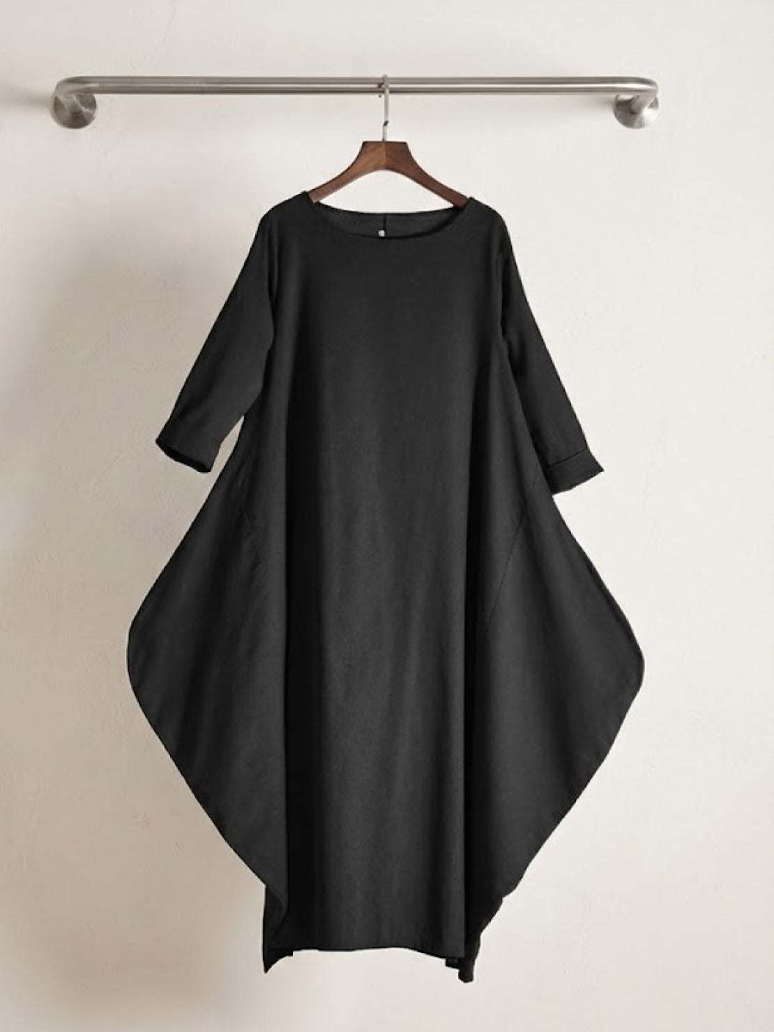Women's Oversized Maxi Dress 3/4 Sleeves Boho Style