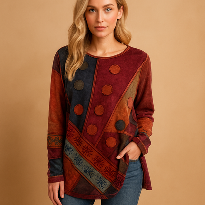 Women's Off Shoulder Ethnic Print - 
Fashinoza