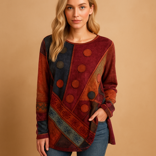 Women's Off Shoulder Ethnic Print - 
Fashinoza