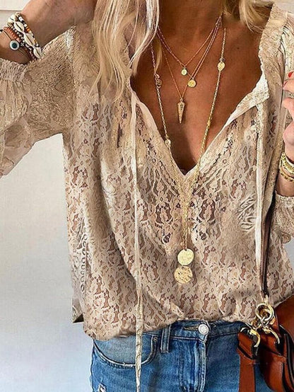Eleanor | Women Summer V Neck Blouse Top