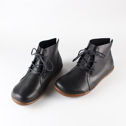 Women's Lace Up Ankle Boots Flat Style