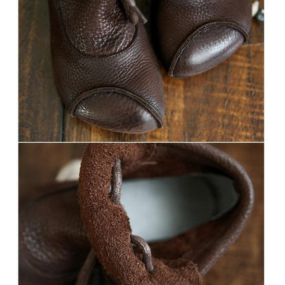 Women's Low Cut Lace Up Boots