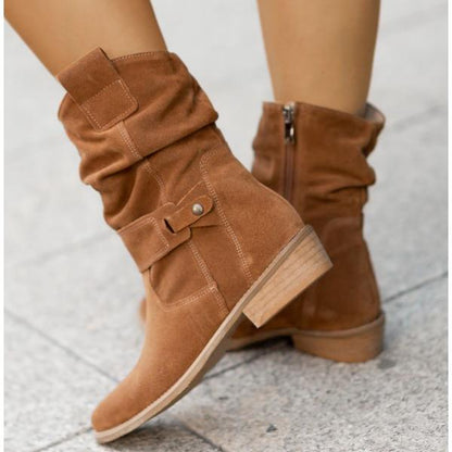 Women's Slouch Boots Rounded Toe
