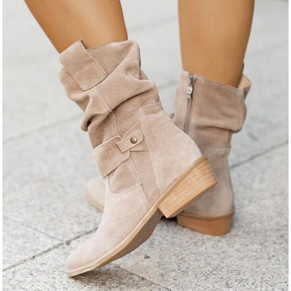 Women's Slouch Boots Rounded Toe