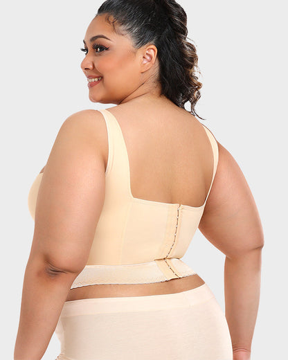 Women's Longline Push-Up Bra Built-In Shapewear