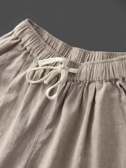 Women's Straight Leg Drawstring Pants Casual Cotton