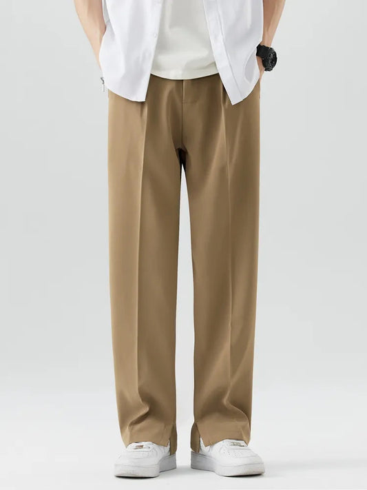 Brent Men's Wide Leg Chino Pants - Fashinoza