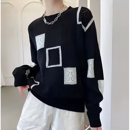 Elegant Women's Square Sweater