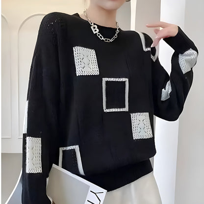 Elegant Women's Square Sweater