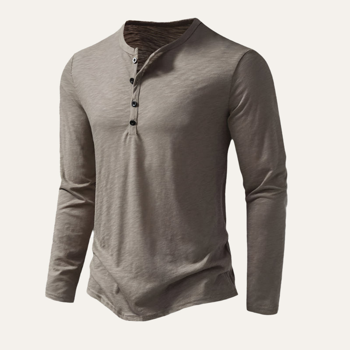 Men's Long Sleeve Cotton Polo Shirt