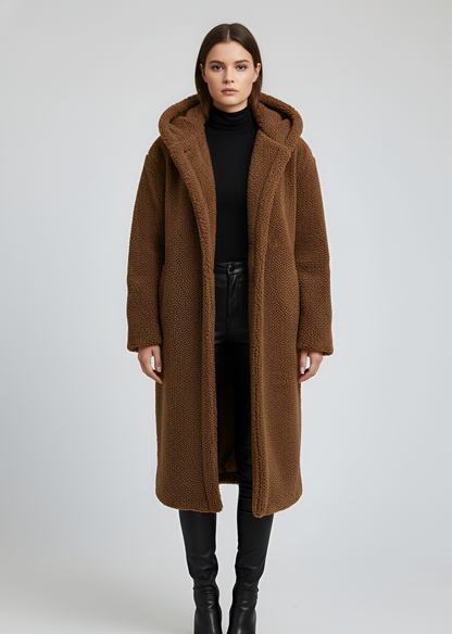 Women's Faux Fur Hooded Winter Coat