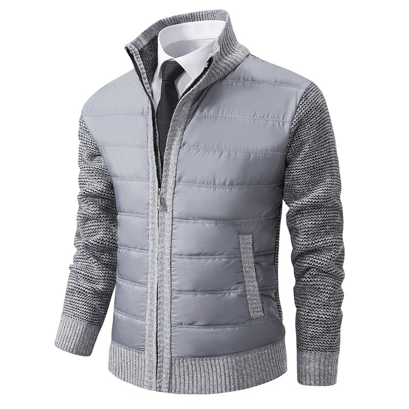 Men's Padded Full Zip Jacket - Fashinoza